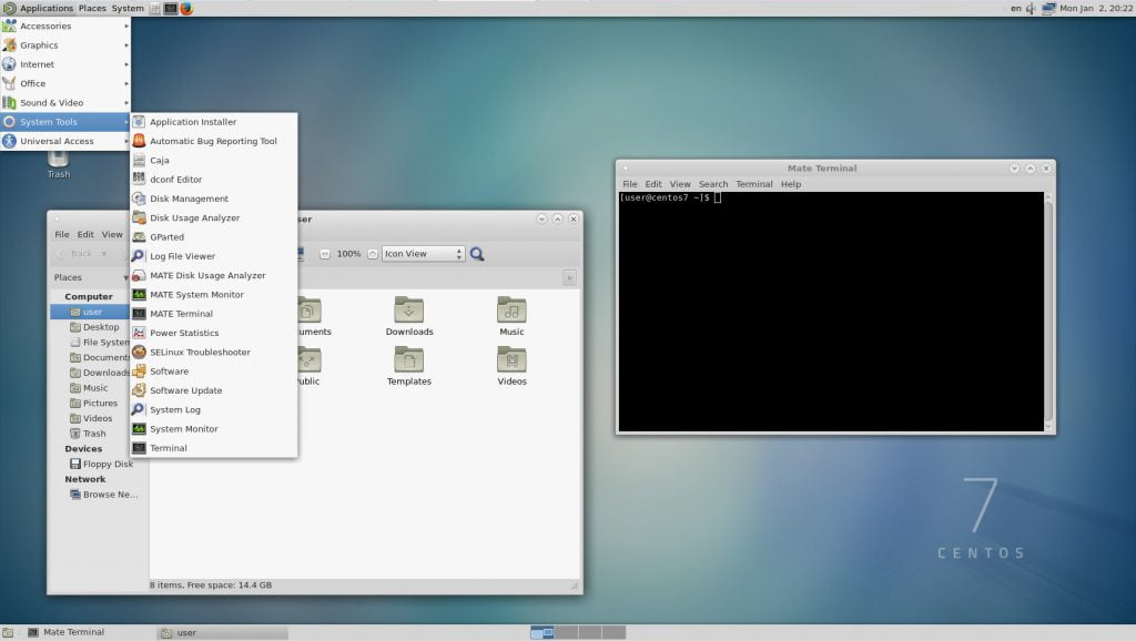 نصب Mate Desktop در سنتوس 7