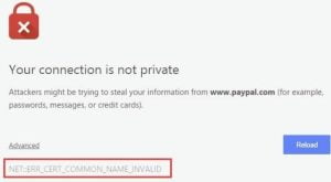 NET::ERR_CERT_COMMON_NAME_INVALID