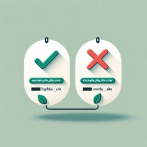 مقایسه بصری hyphen و underscore در URL